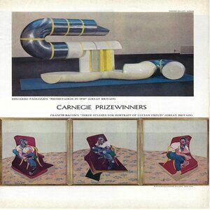 1967 Carnegie Museum Of Art Prizewinners Photos Vintage Magazine Print Ad/Poster